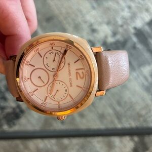 Michael Kors Gold and Brown Watch
